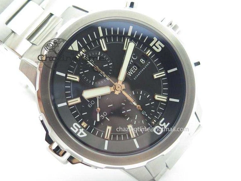 MIROTIME 0520 Classic Aquatimer Chrono IW376803 V6F 1:1 Best Edition Black Dial On SS Bracelet A 7361